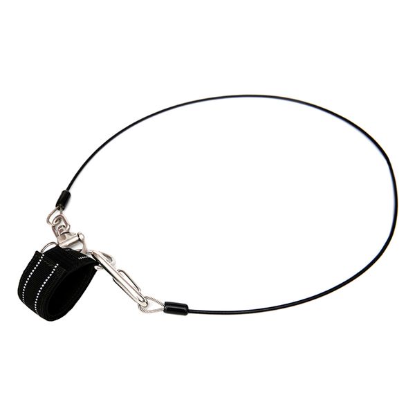 

reflective scuba diving wrist strap lanyard band with d-ring carabiner coil