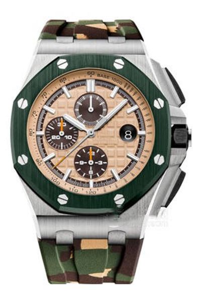 

2019 watch manufacturing high-end automatic luxury mechanical men's watch 26406fr.00, a002ca.01 fashion waterproof watch, Slivery;brown