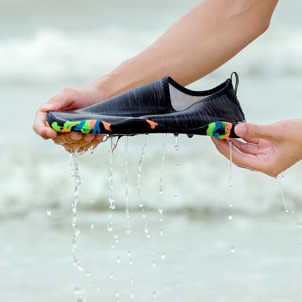

big plus size sneaker for men striped colorful zapatillas mujer deportiva summer water shoe men swimming shoes aqua beach shoes