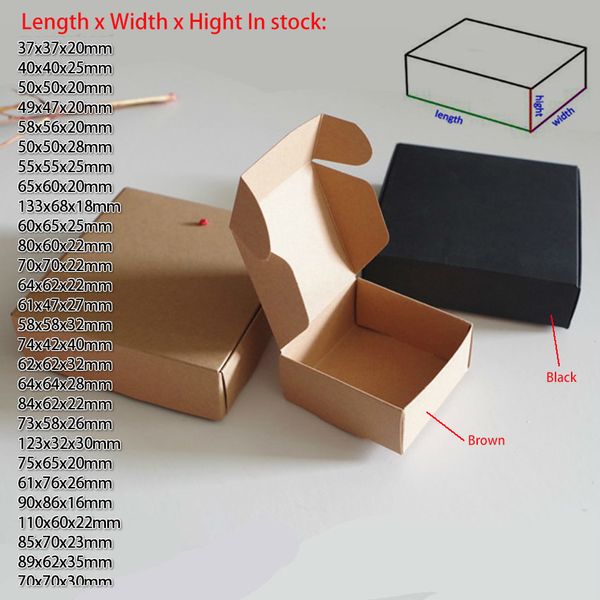 

[pybeta] 50pcs new diy kraft paper gift box for wedding favors birthday party candy cookies christmas party gift ideas boxes