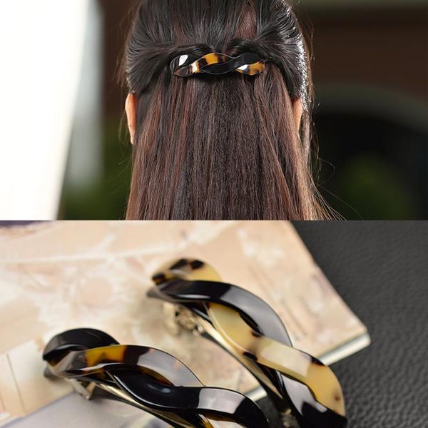 

2019 fashionable japanese twist spring hair clip barrette hairpin clamp ponytail jewelry headwear accessories for girls women