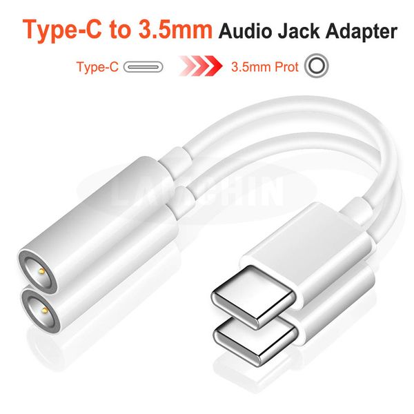 

usb c to 3.5mm aux headphones adapter earphone cable for huawei type c cables audio cable adapter wholesale