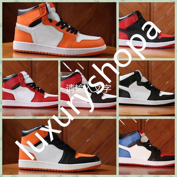 

j001hb 1 chicago white red 3 black bred toe outdoor shoes shadow mens trainers 1s royal sneakers with shoes box michael sports