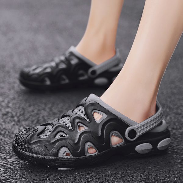 

men sandals summer flip flops slippers man outdoor beach casual shoes 2020 hollow flats male sandals water shoes sandalia lx53
