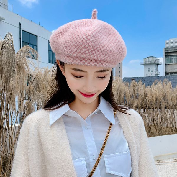 

designer womens berets luxury cap for women autumn winter fitted dome brand womens hat causal fashion caps with elgant styles high quality, Blue;gray