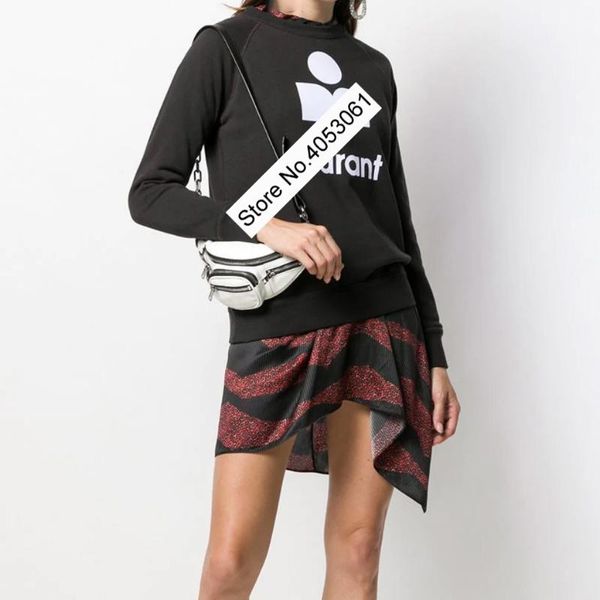 

round neck letter flocking long sleeve sweatershirt - bopstyle fall/winter 2018 new women green/red/rhodo color pullover top, Black