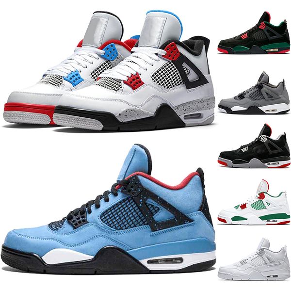 

4 og bred for 2019 cool grey 4s men basketball shoes raptors royalty pale citron mens trainer athletic sport sneakers drop shipping