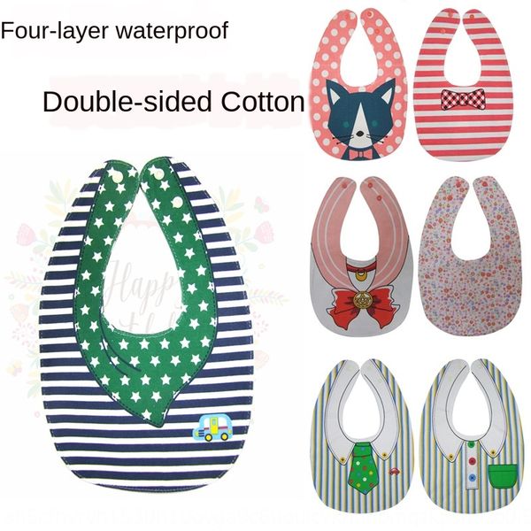 

children's bib waterproof baby cartoon saliva towel saliva towel double-sided usable bib maternal and infant products