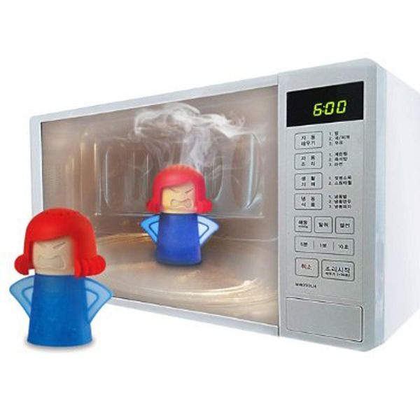

angry mama microwave cleaner oven steam cleaner kitchen gadget tool appliances kitchen refrigerator cleaning tools