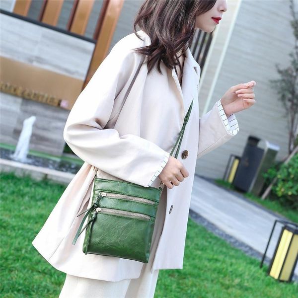 

fashion women solid color zipper hnadbag phone bag shoulder bag messenger bag#g30