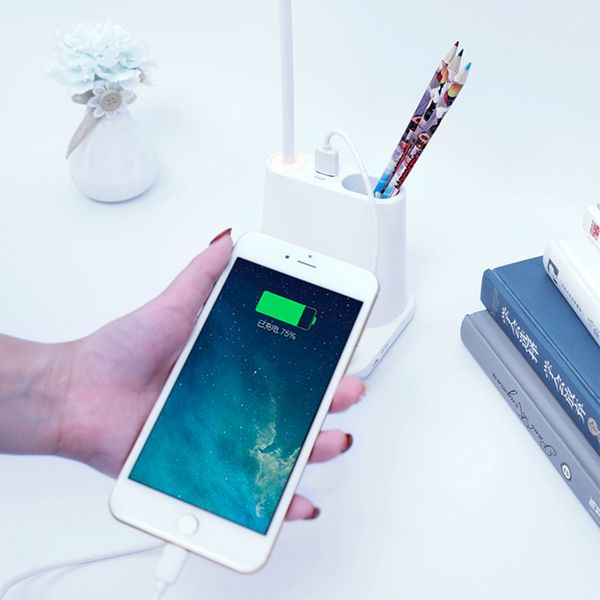 

0-100% touch dimmable led desk lamp usb rechargeable adjustment for children kids reading study bedside bedroom living room