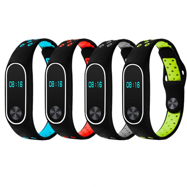 

for mi band 2 strap miband 2 bracelet colorful strap wristband replacement smart wacthaccessories mi band silicone, Black;brown