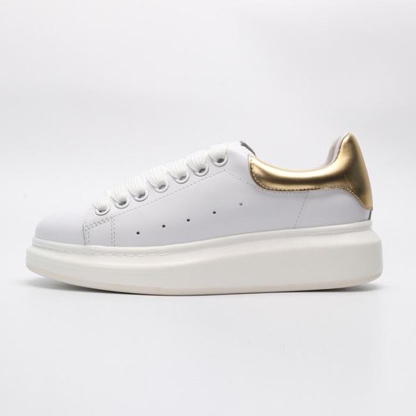 

black white queens brand fashion leather casual shoes for women men black gold red fashion comfortable flat sneaker size36-44