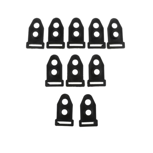 

10 pieces tent clip camping tent feet clamp accessories for outdoor black 4cm