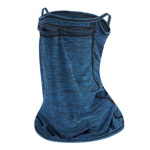 

men women breathable outdoor riding half hiking dustproof driving quick dry running anti uv face mask cycling neck protection, Black
