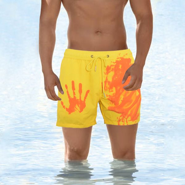 

color-changed beach shorts men quick dry swimwear beach pants summer men magic color trunks swimming surfing board shorts xs-2xl