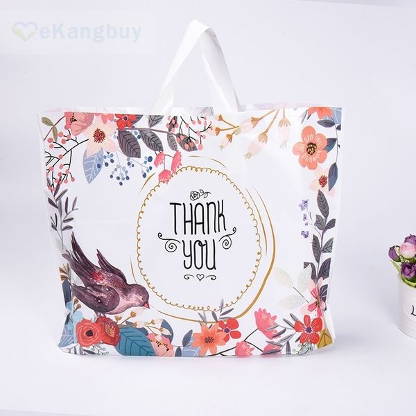 

50pcs thank you gift bag plastic shopping bag party favor bag t8190629