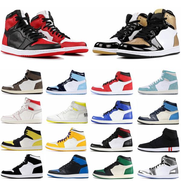 

travis scotts basketball shoes jordan 1 1s chamelein unc mens homage to home royal blue men sport designer sneakers trainers