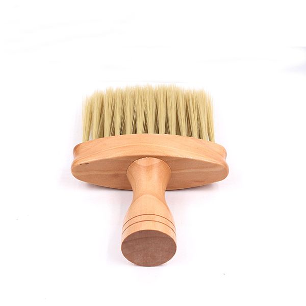 

irui hair clean hairbrush soft hair brush neck face duster hairdressing hair cutting cleaning brush for barber salon styling tools, Silver