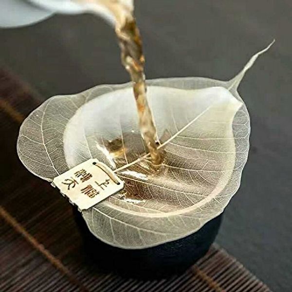 

pure bodhi leaf tea filter mesh creative personality bookmarks adornment me hollow out the leaves a