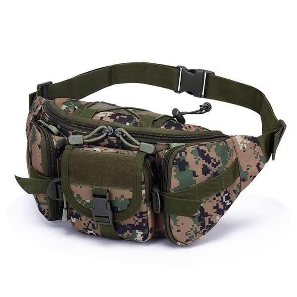 

single shoulder waist bag waterproof sport adjustable strap zipper large capacity outdoor multifunctional running