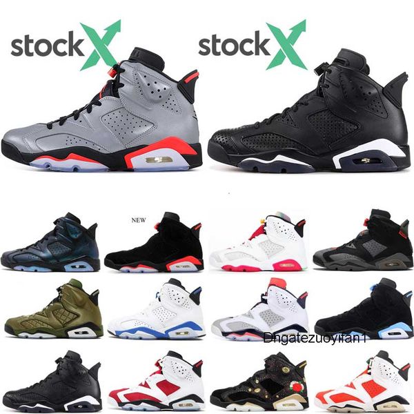 

stock x bred 6 6s premium mens basketball shoes washed denim travis scotts old black infrared black cat unc men sports designer sneakers
