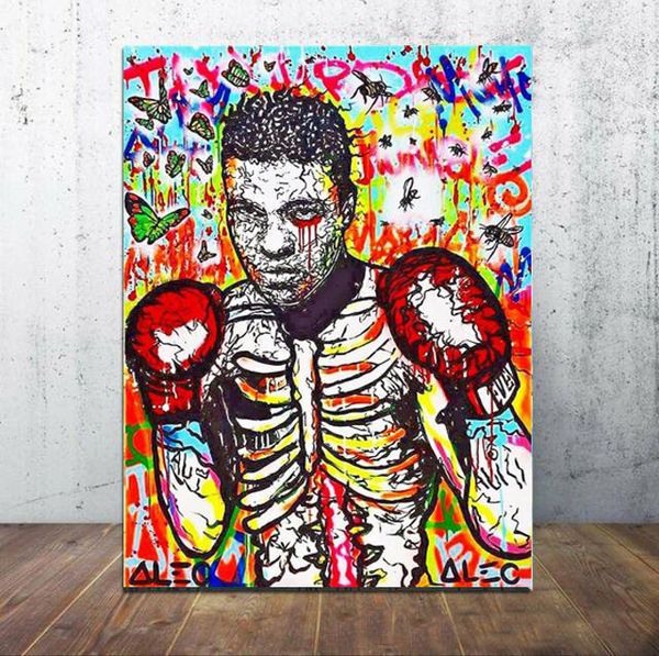 

alec монополия мухаммад али home decor расписанная hd печать картина масло на холст wall art холст картинки 200519
