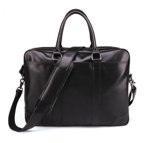 

european and american fashion men's leather briefcase casual retro men's handbag messenger computer business bag to send leather c