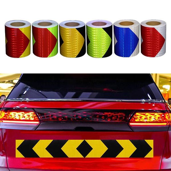 

5cm*300cmarrow reflective tape decoration sticker car warning safety reflection tape film auto reflector sticker car accessories