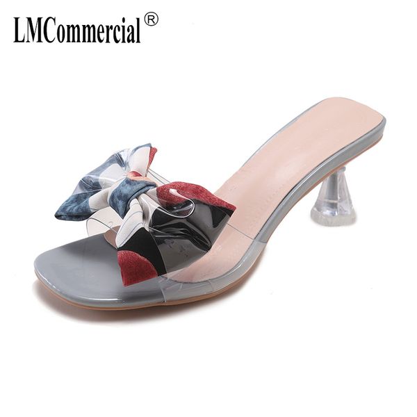 

high heels summer new korean version butterfly cool drag luxury shoes women designers summer shoes peep toes woman, Black