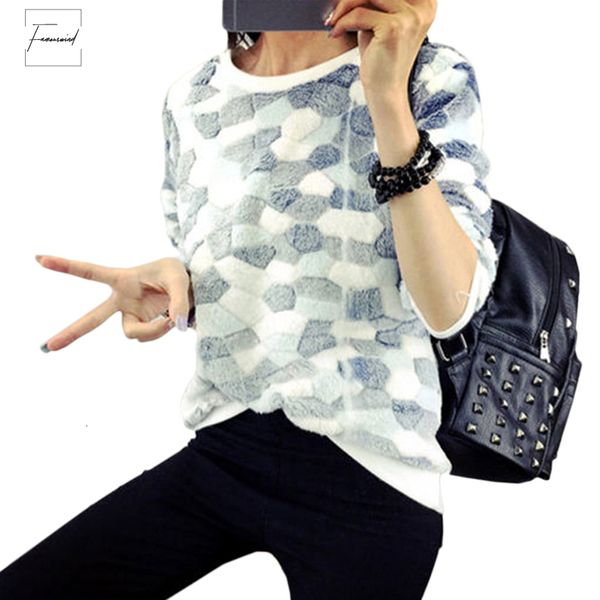 

winter sweater casual cotton long sleeve ladies cartoon print women plus size 2xl outwears jacket, White;black