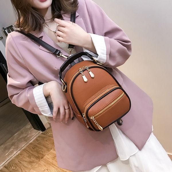 

2020 new women's backpack korean version simple ladies backpack casual large capacity ladies