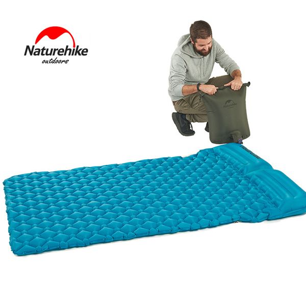 

2018 new naturehike inflatable mattress for 2 person big size portable air pad with air bag