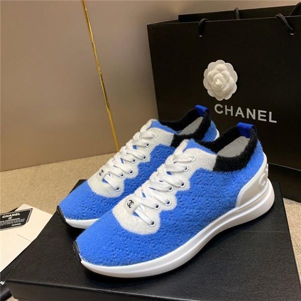 

autumn and winter new knitted elastic casual womenss shoes lace-up color-match womenss casual sports shoes wild fashion shoes03, Black