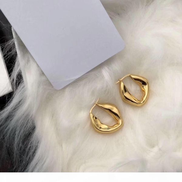 

selling explosive personality irregular plating thick gold designer earrings luxury designer jewelry women earrings, Golden