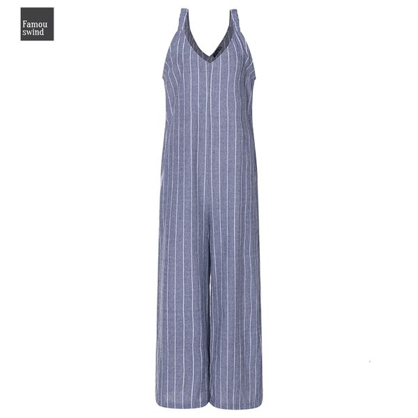 

комбинезоны 2019 женщины wide leg полосатый брюки полосатый повседневный sexy глубокий v шеи без рукавов strappy летние брюки комбинезоны пл, Black;white