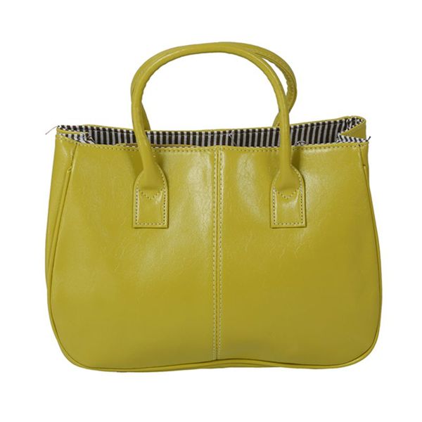 

elegant fashion shoulder bag pu leather women bag lemon yellow
