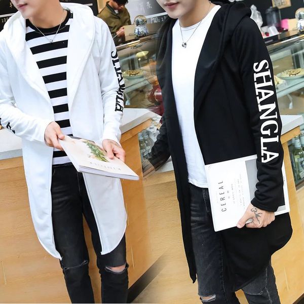 

17 осень новых людей средней длины пальто пальто повседневный черный и белый желоб villain печатные мода человек 3899 кусочки ha, Tan;black