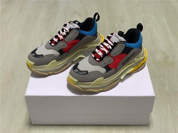 

paris home new autumn and winter womenss thick-soled sneakers menss casual shoes couple wild fashion tide shoes many colors to choose from07, Black