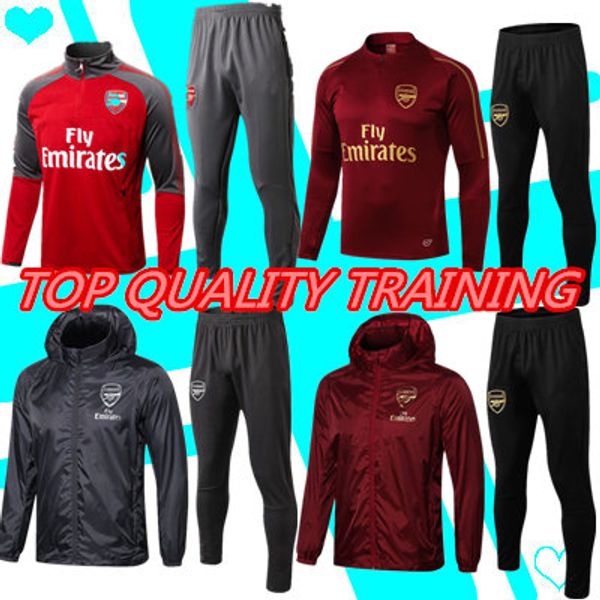

2019 arsenel soccer jersey tracksuit 19 20 arsena pepe football kits 2020 arsen soccer jogging set football jacket training suit, Black