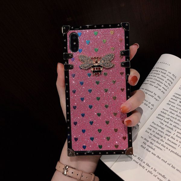 

designer phone case for samsung note10 note10p s10 s10p note9 note8 s9 s9p brand back cover for iphone xs max xr x/xs 7p/8p 7/8 bee case