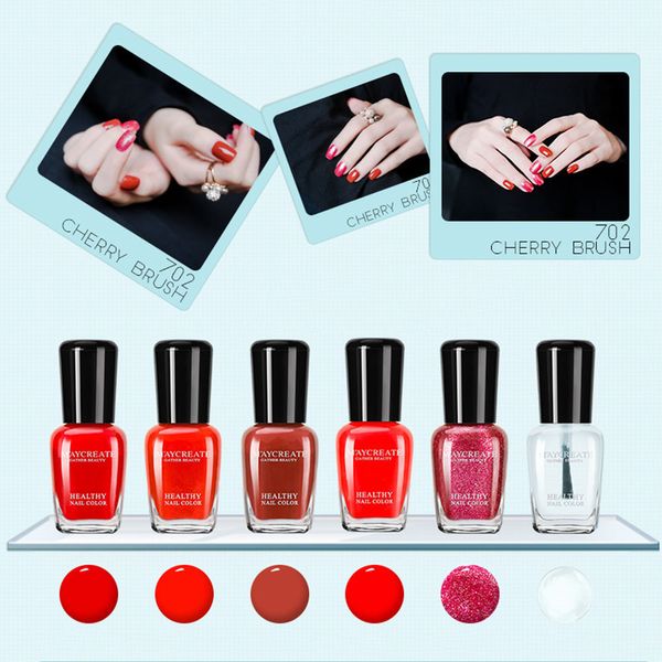 

new 6 bottle/set of water-based peelable lacquer matte nail polish set tearable tasteless nude color nail polish suit