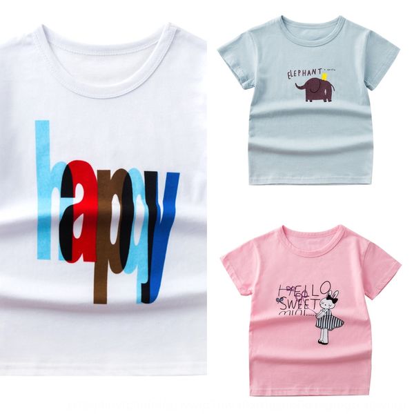 

short-sleeved t-shirt cotton cartoon boy 2-12 years old t-shirt children's clothing children's wear baby summer, Blue