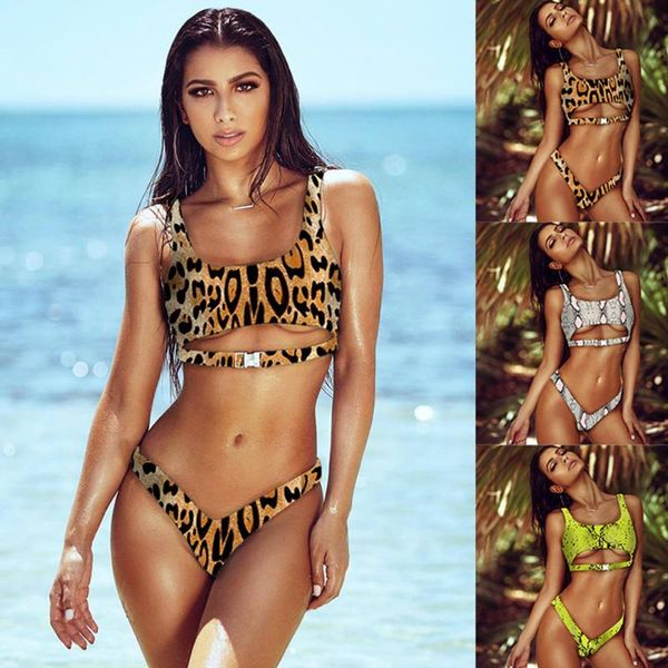 

brailian bikinis 2019 women printed snakeskin swimsuit animal swimming suit for women swimwear female bathing suit maillot