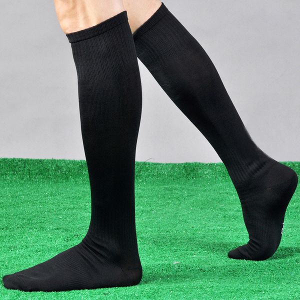 

1pair mens autumn winter activewear long socks cotton over knee high socks solid elastic long stockings exercise wholesale, Black