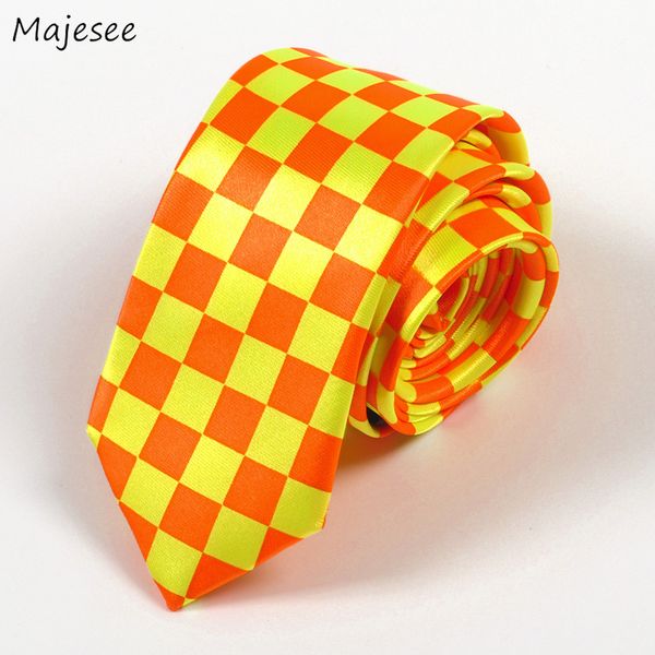 

ties women plaid dots printing adjustable british style womens neck tie elegant leisure all-match trendy silk office ladies chic, Black;blue