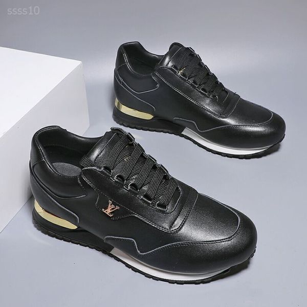 

2020 luxurys outdoor shoes for men women fashion leisure sneakers black white genuine leater mens flat casual shoe size 36-45 with box