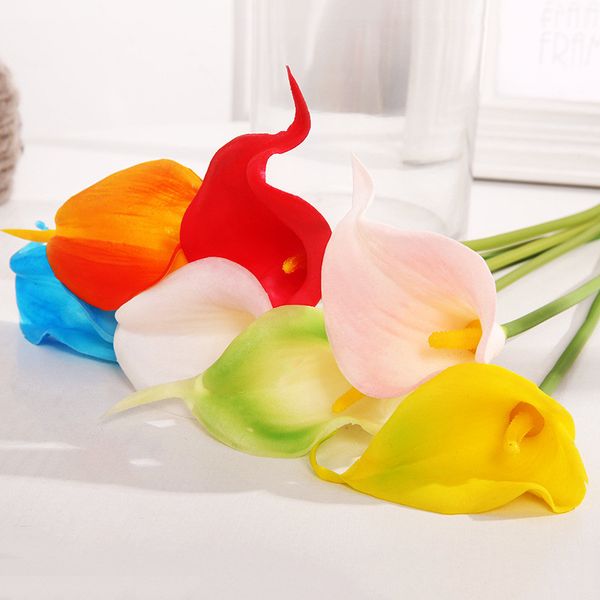 2019 Calla Lily Bride Bouquet 34cm Long Single Artificial Flower