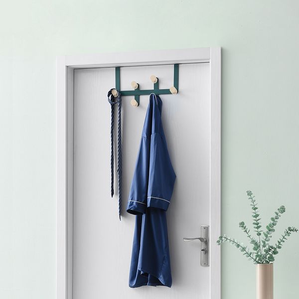 

noridc style iron abs geometric door hooks storage rack coat hanger clothes stand home organizer decoration tool for scarf tie