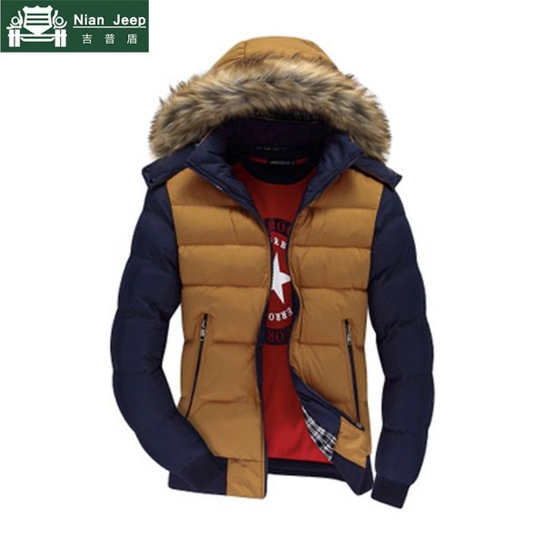 

2018 men's winter warm down jackets and coats men windproof thick veste men breathable cotton-padded casual jacket size s-4xl, Black